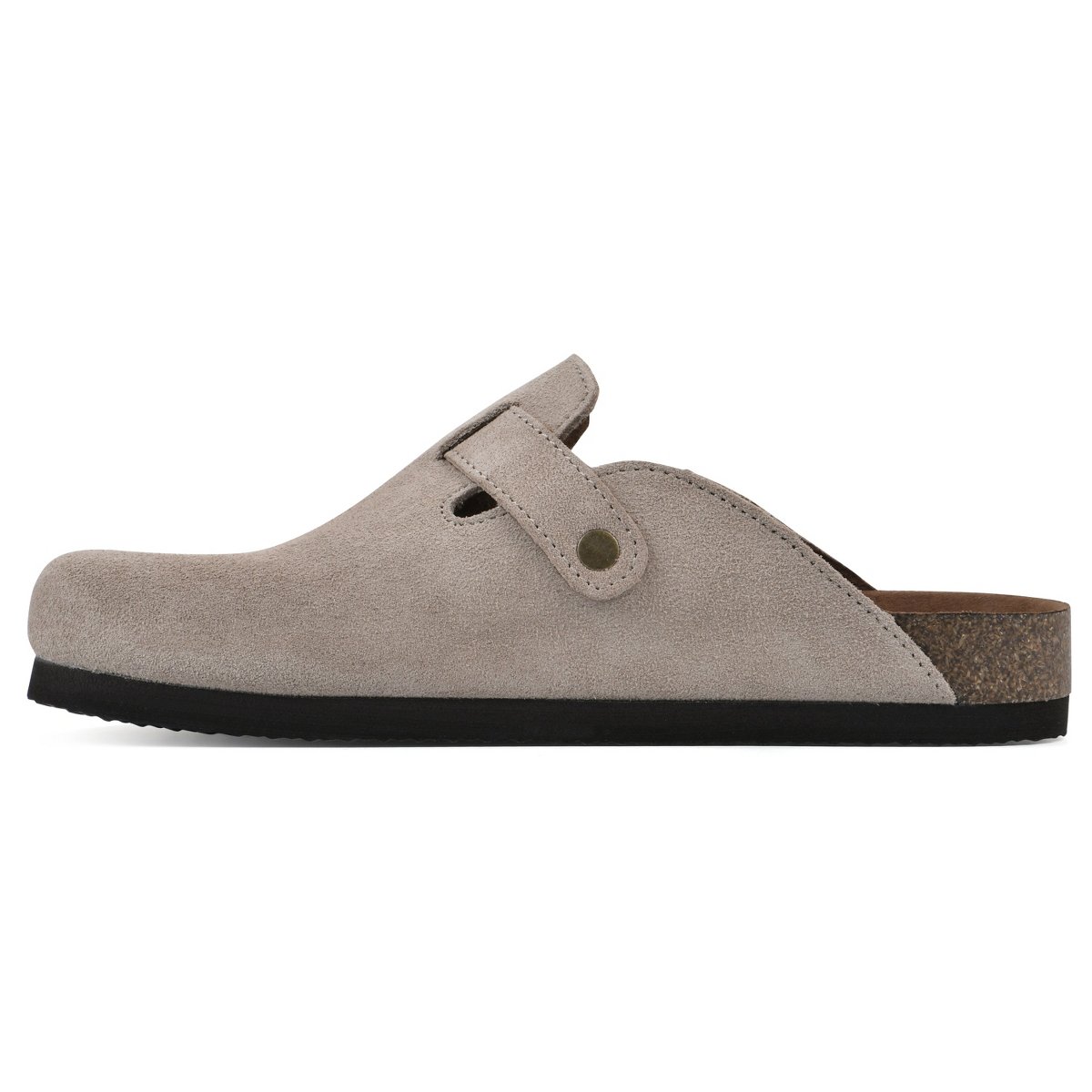 Женские сабо White Mountain Women's Bari Footbeds Clog, Taupe Suede, 10 — фото 4