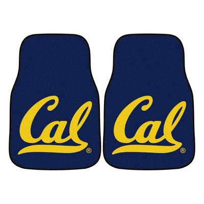 NCAA University of Cal Golden Bears Carpet Car Mat Set - 2pc