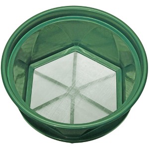 Sluice Fox 13 1/4 inch gold classifier prospecting pan - stainless steel mesh sifting pan fits atop 5 gallon bucket; mealworm strainer - 1 of 2