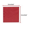 INSPIRE CHIC Men's Wedding Party Solid Color Self-Folded Pocket Squares - 3 of 4