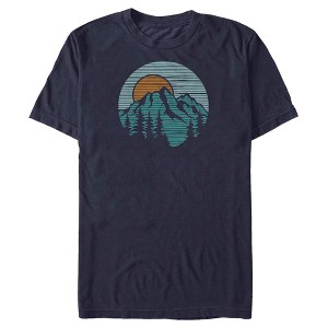 Men's Lost Gods Mountain Sunset Badge T-Shirt - 1 of 4