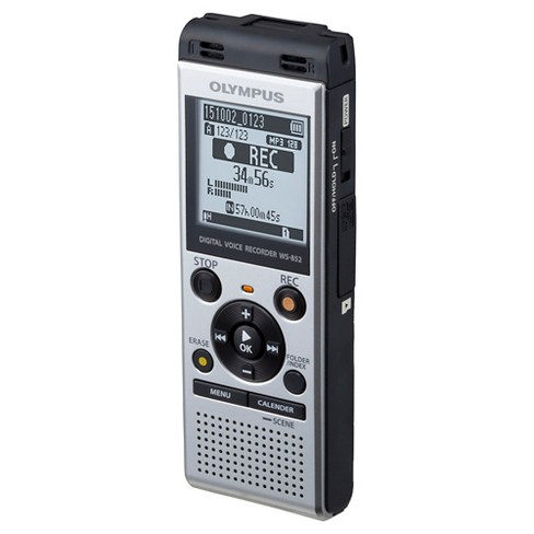 Uittrekken stoomboot schrobben Olympus Ws-852 Digital Voice Recorder With Built-in Speakers - Medium  Silver : Target