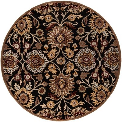 Mark & Day Eckville 4' Round Tufted Indoor Area Rugs Black