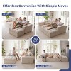 MAXYOYO L-Shaped Sectional Sofa with Convertible Ottoman, Cloud Boneless Modular Couch - 3 of 4