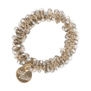 Unique Bargains Faux Crystal Bracelet Hair Rope 1 Pc - 1 of 3