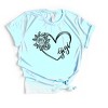 Simply Sage Market Gigi Heart Outline Short Sleeve Tee - 2 of 4