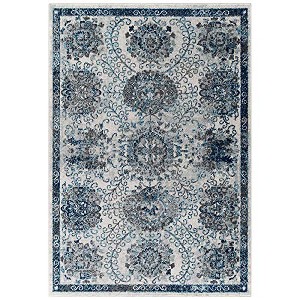 Modway Entourage Kensie Distressed Floral Moroccan Trellis 8x10 Area Rug - 1 of 4