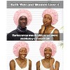 Silk Bonnet for Sleeping Silk Sleep Cap Double Layer Hair Bonnet with Elastic Tie Band for Curly Hair Night Cap - 4 of 4