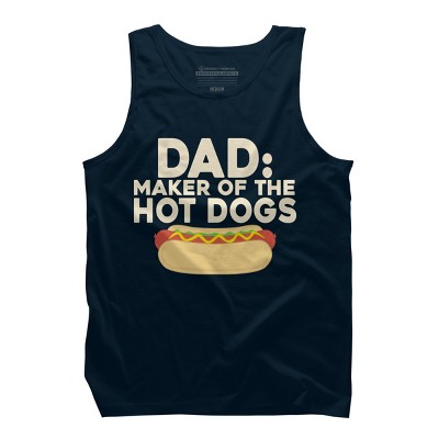 Men's Design By Humans Dad Maker Of The Hotdogs By MeowShop Tank Top