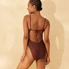 Women's Tie Back Extra High Leg Extra Cheeky One Piece Swimsuit - Wild Fable™ - 2 of 4