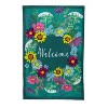 Wildflowers Welcome Estate Size Embellished Burlap Flag - 2 of 4