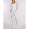 Women's Sleeveless Relaxed Fit Maternity Jumpsuit | Motherhood Maternity - 3 of 4