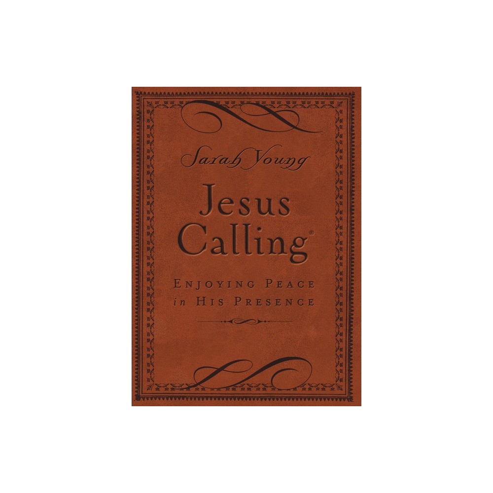 Jesus Calling, Small Brown Leathersoft, with Scripture References - by Sarah Young (Leather Bound)