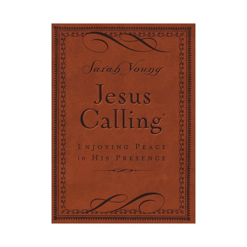 Jesus Calling, Small Brown Leathersoft, with Scripture References - by  Sarah Young (Leather Bound), 1 of 2