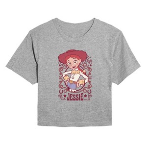 Women's - Toy Story 4 - Jessie Cowgirl Cropped Graphic T-Shirt - 1 of 4
