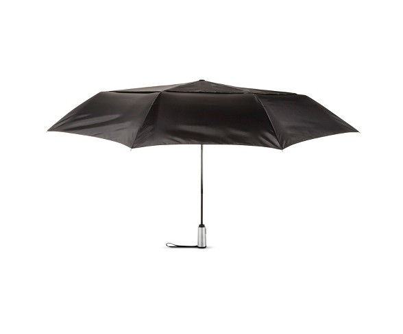 ShedRain Auto Open/Close Air Vent Compact Umbrella  - Black