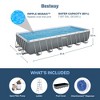 Bestway 24ft x 12ft x 52in Rectangular Frame Family Swimming Pool & Test Kit - 4 of 4