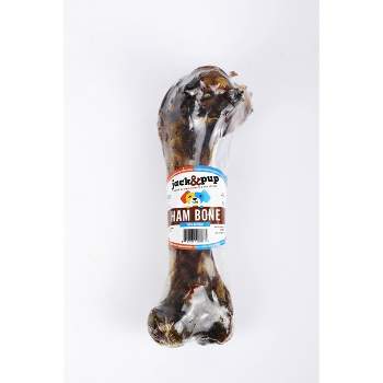 Jack&Pup Single Ham Bone in Pork Flavor Dog Treats - 0.5lb