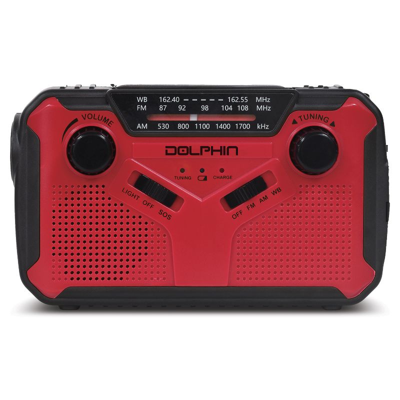 Dolphin® Audio R-100C DSP 10-Watt Portable 3-Band Emergency AM/FM/Weatherband Bluetooth® Radio with WaveSync™ and Multiple Charging Options, 3 of 6