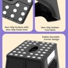 Itopfox Folding Step Stool with Non-Slip Surface & Carry Handle Sturdy Foot Stool for Kids, Toddlers & Adults Compact Foldable for Kitchen, Bathroom - 3 of 4
