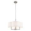 Livex Lighting Chelsea 4 - Light Chandelier in  Brushed Nickel - 4 of 4
