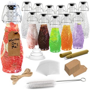 Nevlers 8.5 oz Textured Teardrop Swing Top Glass Bottle Set - 1 of 4