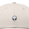 Dalix Lil Alien Embroidered Cotton Cap Outdoor Space Nature Dad Hat Mens - 2 of 4