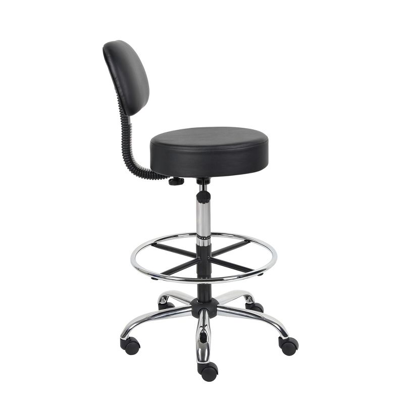 Medical/Drafting Stool with Back Cushion - Boss Office Products, 4 of 12