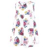 Hudson Baby Infant and Toddler Girls Cotton Dress and Cardigan Set, Blush Navy Floral - 4 of 4