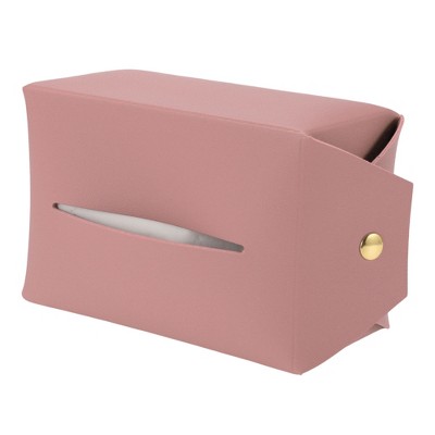 Unique Bargains Universal Car Tissue Holder Napkin Box Car Backseat Extra Large Tissue Organization Faux Leather