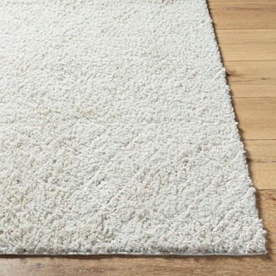 Jalon Off-White Synthetic Rectangular Area Rug 5'3" x 7'