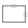 Amanti Art Hardwood Wedge Mocha Framed Dry Erase Magnetic Board - 3 of 4