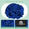 Unique Bargains Alloy Satin Fabric Big Rose Flower Dainty Brooches Pin 1 Pc - 2 of 4
