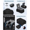 Hynes Eagle 22 inch Rolling Backpack Wristlet Wallet Set-Black - 2 of 4