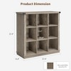 Wood Book Shelf, 9-Cube Storage Organizer Bookshelf, 3-Tier Minimalist Floor Standing Display Cabinet for Living Room, Bedroom, or Home Office - 2 of 4
