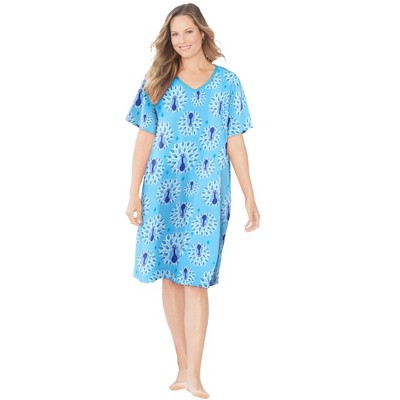 Dreams & Co. Plus Size Print Sleepshirt