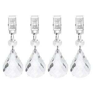 Unique Bargains Metal Outdoor Garden Decorative Tablecloth Weight Clips 4 Pcs - 1 of 4