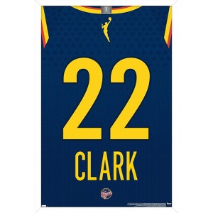Trends International WNBA Indiana Fever - Caitlin Clark Jersey Framed Wall Poster Prints - 1 of 4