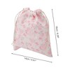 Unique Bargains Flower Rabbit Drawstring Makeup Bag Pink 1 Pc - 2 of 4