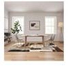 2 x 6 ft Polyester Imitation  Gray Rectangular Hallway Bathroom Entryway Kitchen Office Color Block Printed Modern Washable Area Rug - 4 of 4