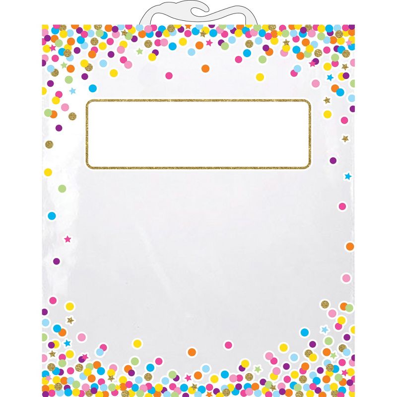 Ashley Productions® Hanging Confetti Pattern Storage/Book Bag, 10.5" x 12.5", Pack of 12, 2 of 3