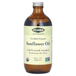 Flora Certified Organic Sunflower Oil, 17 fl oz (500 ml) - 1 of 3