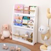 ALEXOUN 3 Tier Kids Book Shelf & Toy Storage Rack - Sturdy Safe Design,Quick Assembly, Multi-Use Organizer for Bedrooms,Playrooms,Classrooms - 2 of 4