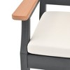 Decksplore 5-Piece Patio Dining Set HDPE Outdoor Dining Furniture Patio Dining Set 4 Chairs and 1 table with Seat Cushions - 3 of 4