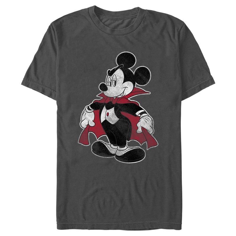 Men's Mickey & Friends Halloween Retro Vampire T-Shirt, 1 of 6