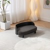 Pet Sofa,Luxury Dog Beds With Solid Wood Legs And Bent Wood Back,Dog Couch Bed,Affordable Dog Kennel,Unique Dog Beds-Cuddlewood - 4 of 4