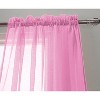 RT Designer Collection Celine Sheer Luxurious Modern Design Curtain Panel 54" x 84" Pink - 4 of 4
