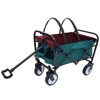 FURNIinspire Outdoor Serving Carts Minimeetall Multi-use Bag Foldable Heavy Duty Utility Cart Utility Wagon Grocery Cart, Cyan, 25.98"*17.32"*37.4" - 4 of 4