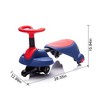 Lomsoe 6V Kids Ride On Electric Wiggle Car,Flashing & Shock absorbing PU Wheels For Effective Floor Protection,Retractable - 2 of 4
