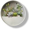Modern Home Round Living Wall Mounted Galvanized Steel/Zinc Succulent/Herb Planter - 4 of 4
